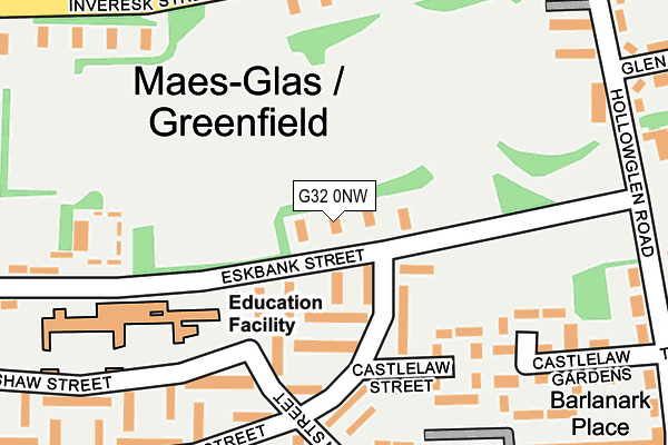 G32 0NW map - OS OpenMap – Local (Ordnance Survey)