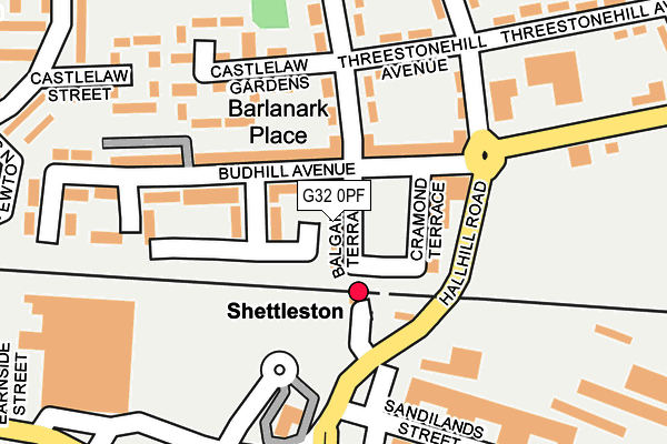 G32 0PF map - OS OpenMap – Local (Ordnance Survey)