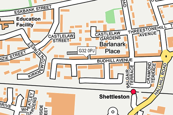 G32 0PJ map - OS OpenMap – Local (Ordnance Survey)