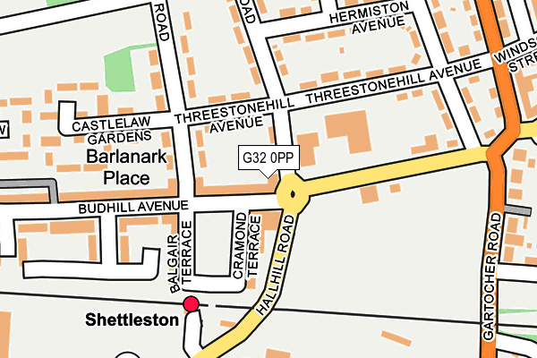 G32 0PP map - OS OpenMap – Local (Ordnance Survey)