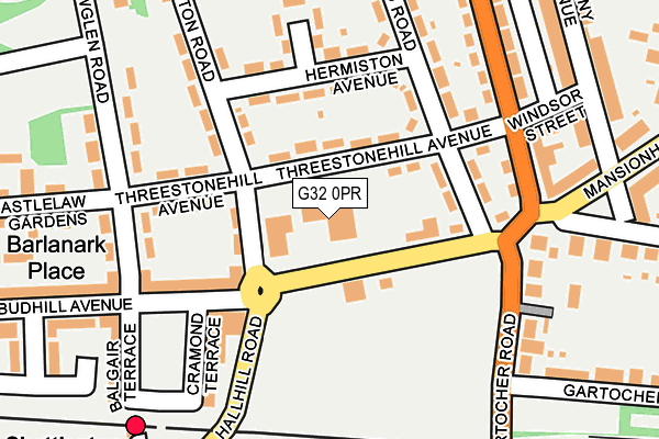 G32 0PR map - OS OpenMap – Local (Ordnance Survey)