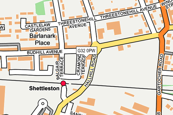 G32 0PW map - OS OpenMap – Local (Ordnance Survey)