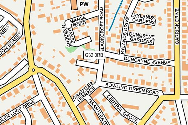 G32 0RB map - OS OpenMap – Local (Ordnance Survey)