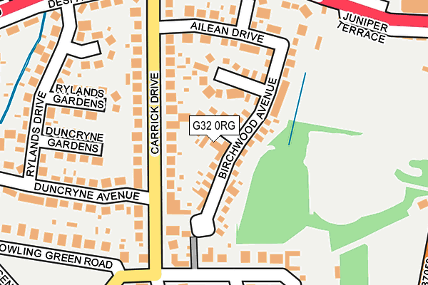 G32 0RG map - OS OpenMap – Local (Ordnance Survey)
