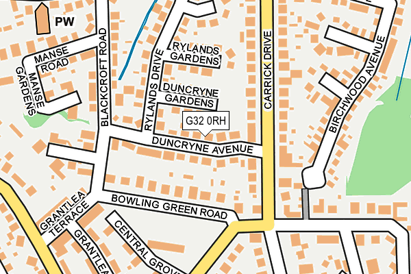 G32 0RH map - OS OpenMap – Local (Ordnance Survey)