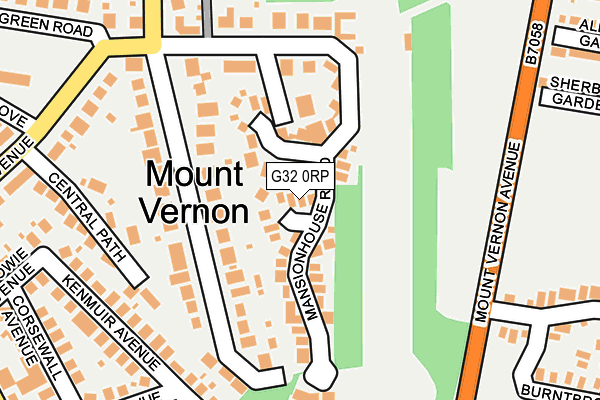 G32 0RP map - OS OpenMap – Local (Ordnance Survey)