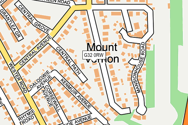 G32 0RW map - OS OpenMap – Local (Ordnance Survey)