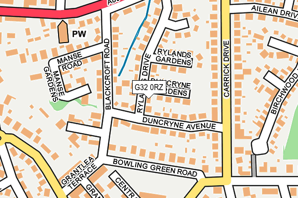 G32 0RZ map - OS OpenMap – Local (Ordnance Survey)