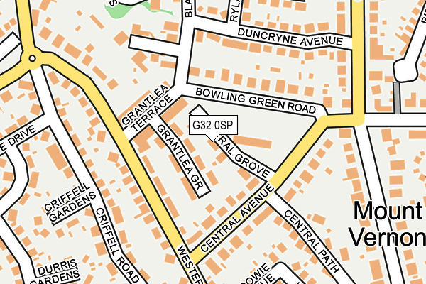 G32 0SP map - OS OpenMap – Local (Ordnance Survey)