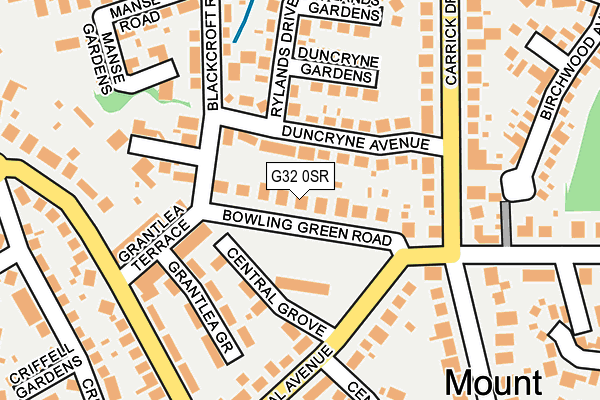 G32 0SR map - OS OpenMap – Local (Ordnance Survey)