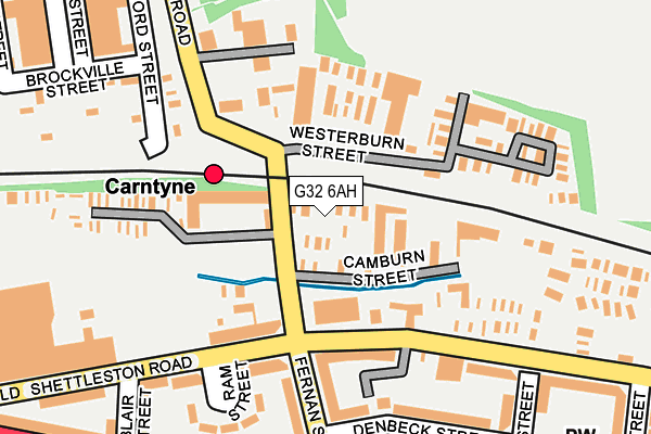 G32 6AH map - OS OpenMap – Local (Ordnance Survey)