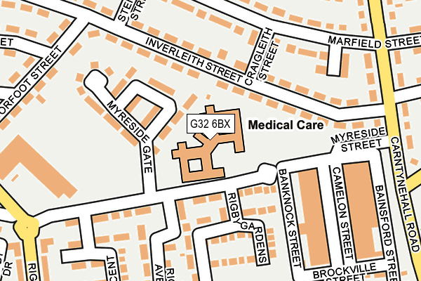 G32 6BX map - OS OpenMap – Local (Ordnance Survey)