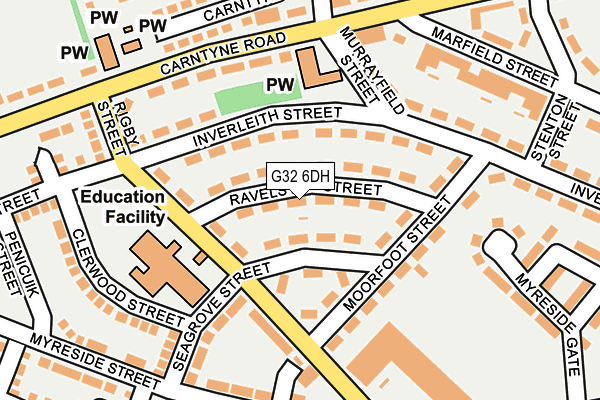 G32 6DH map - OS OpenMap – Local (Ordnance Survey)
