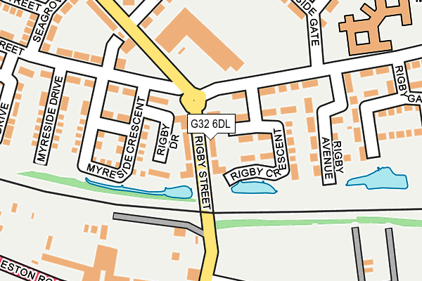 G32 6DL map - OS OpenMap – Local (Ordnance Survey)
