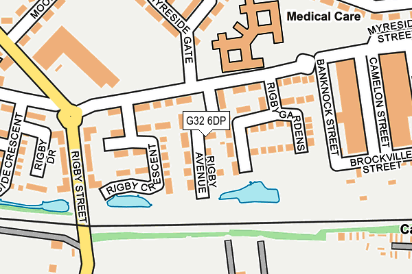 G32 6DP map - OS OpenMap – Local (Ordnance Survey)