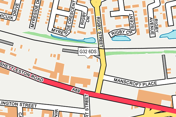 G32 6DS map - OS OpenMap – Local (Ordnance Survey)