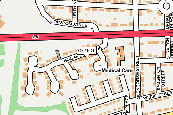 G32 6DT map - OS OpenMap – Local (Ordnance Survey)