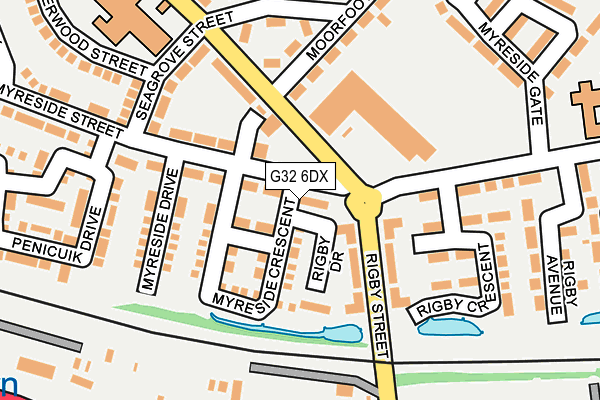 G32 6DX map - OS OpenMap – Local (Ordnance Survey)