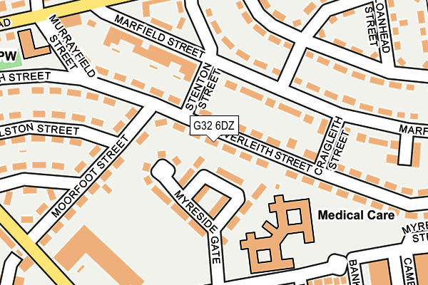G32 6DZ map - OS OpenMap – Local (Ordnance Survey)