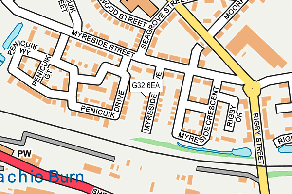 G32 6EA map - OS OpenMap – Local (Ordnance Survey)