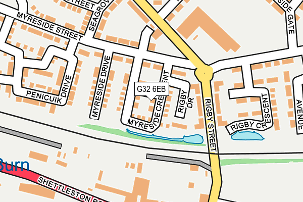 G32 6EB map - OS OpenMap – Local (Ordnance Survey)