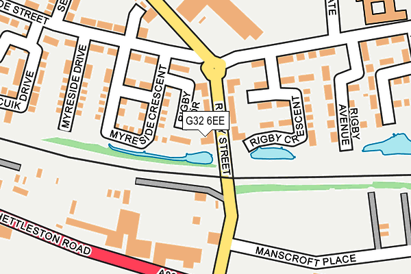 G32 6EE map - OS OpenMap – Local (Ordnance Survey)