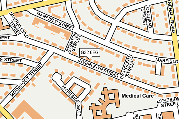 G32 6EG map - OS OpenMap – Local (Ordnance Survey)