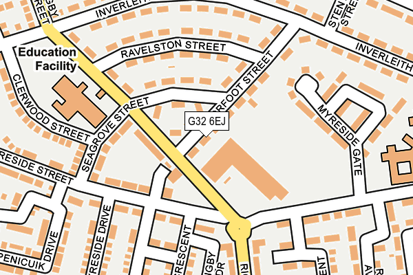 G32 6EJ map - OS OpenMap – Local (Ordnance Survey)