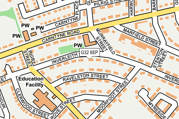 G32 6EP map - OS OpenMap – Local (Ordnance Survey)