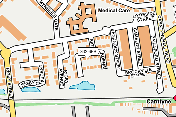 G32 6FB map - OS OpenMap – Local (Ordnance Survey)