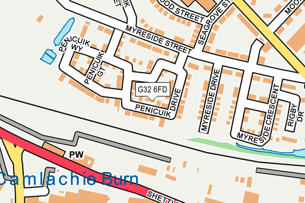 G32 6FD map - OS OpenMap – Local (Ordnance Survey)