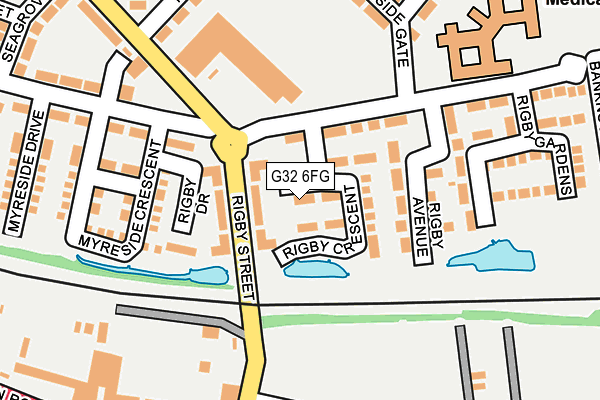 G32 6FG map - OS OpenMap – Local (Ordnance Survey)