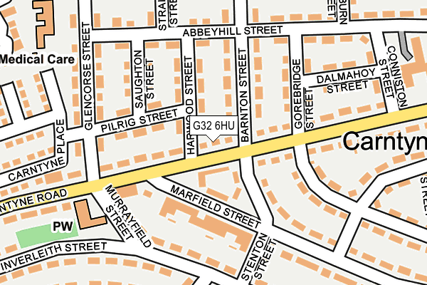 G32 6HU map - OS OpenMap – Local (Ordnance Survey)