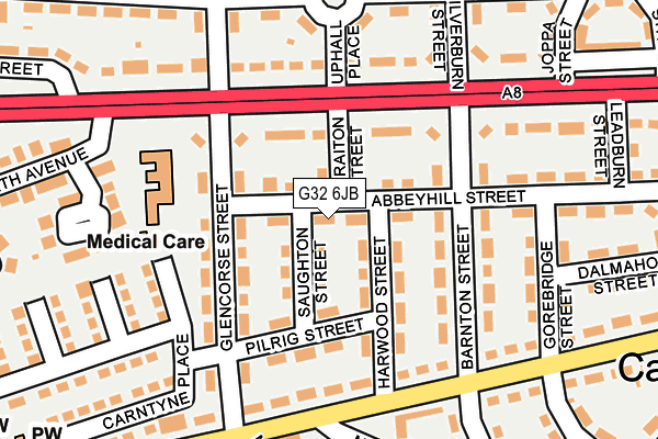 G32 6JB map - OS OpenMap – Local (Ordnance Survey)