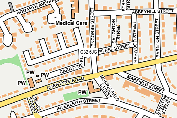 G32 6JG map - OS OpenMap – Local (Ordnance Survey)