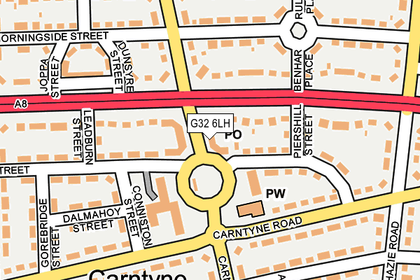 G32 6LH map - OS OpenMap – Local (Ordnance Survey)