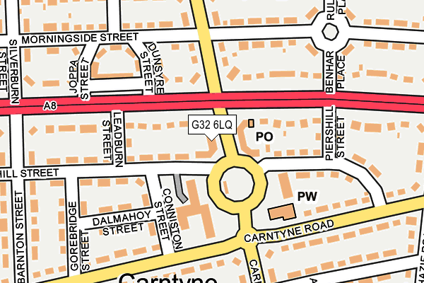 G32 6LQ map - OS OpenMap – Local (Ordnance Survey)