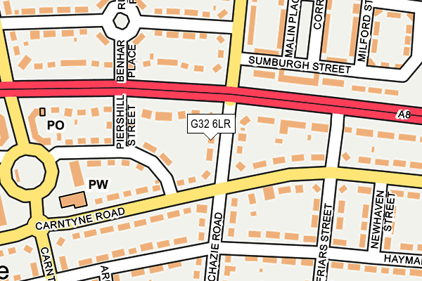 G32 6LR map - OS OpenMap – Local (Ordnance Survey)
