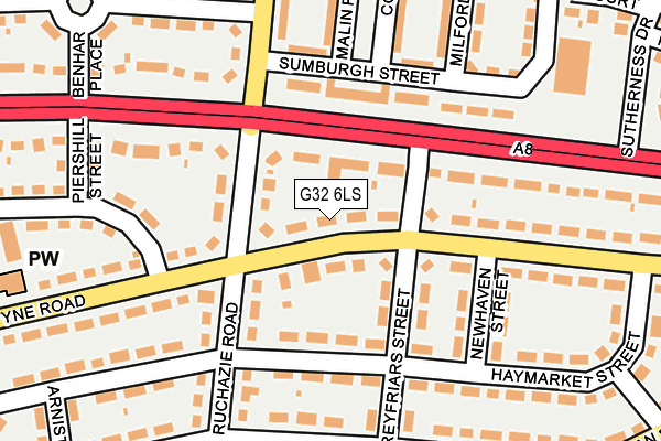 G32 6LS map - OS OpenMap – Local (Ordnance Survey)