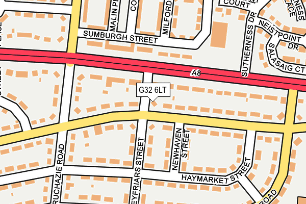 G32 6LT map - OS OpenMap – Local (Ordnance Survey)