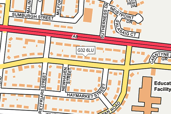 G32 6LU map - OS OpenMap – Local (Ordnance Survey)