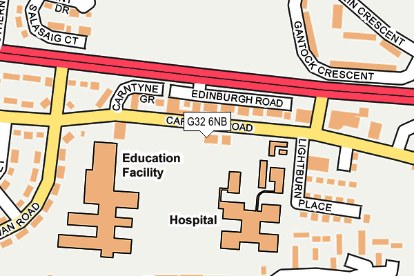 G32 6NB map - OS OpenMap – Local (Ordnance Survey)