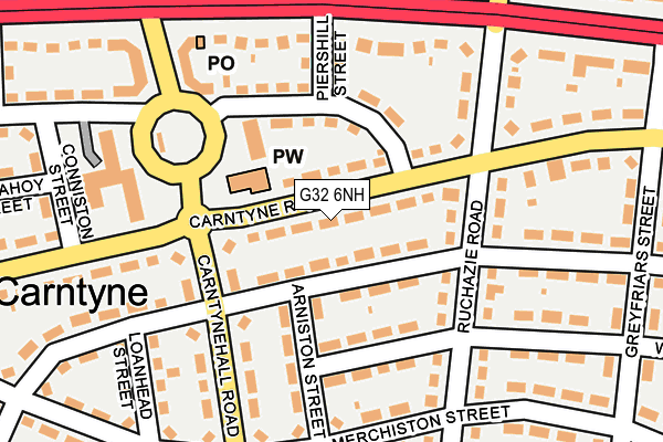 G32 6NH map - OS OpenMap – Local (Ordnance Survey)