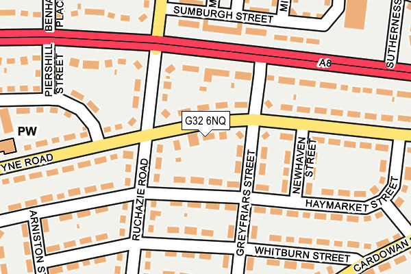 G32 6NQ map - OS OpenMap – Local (Ordnance Survey)