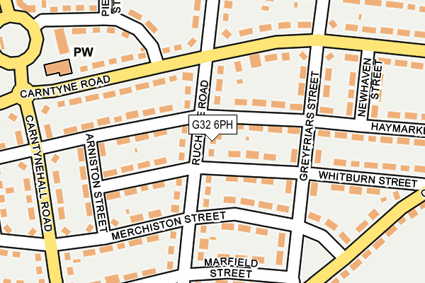 G32 6PH map - OS OpenMap – Local (Ordnance Survey)