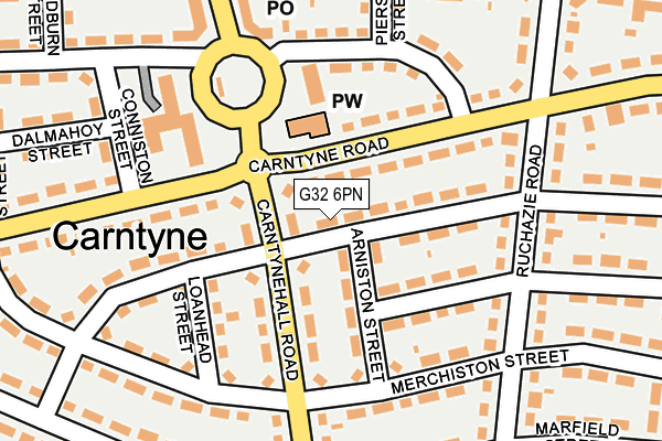 G32 6PN map - OS OpenMap – Local (Ordnance Survey)