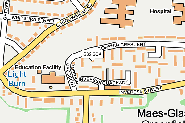 G32 6QA map - OS OpenMap – Local (Ordnance Survey)
