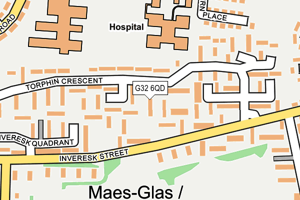 G32 6QD map - OS OpenMap – Local (Ordnance Survey)