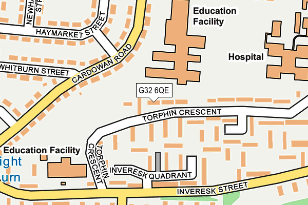 G32 6QE map - OS OpenMap – Local (Ordnance Survey)