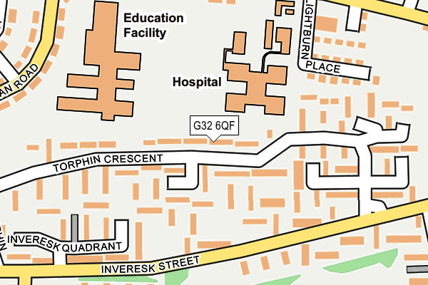 G32 6QF map - OS OpenMap – Local (Ordnance Survey)